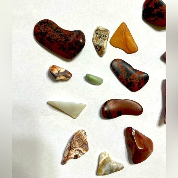 Stones Tumbles Mixed Tumbled Stones Lot of 17 - Picture 7 of 10